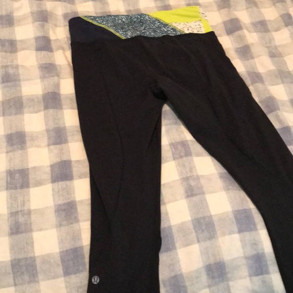 Lululemon Speed Tights multicolor waistband - Picture 5 of 5